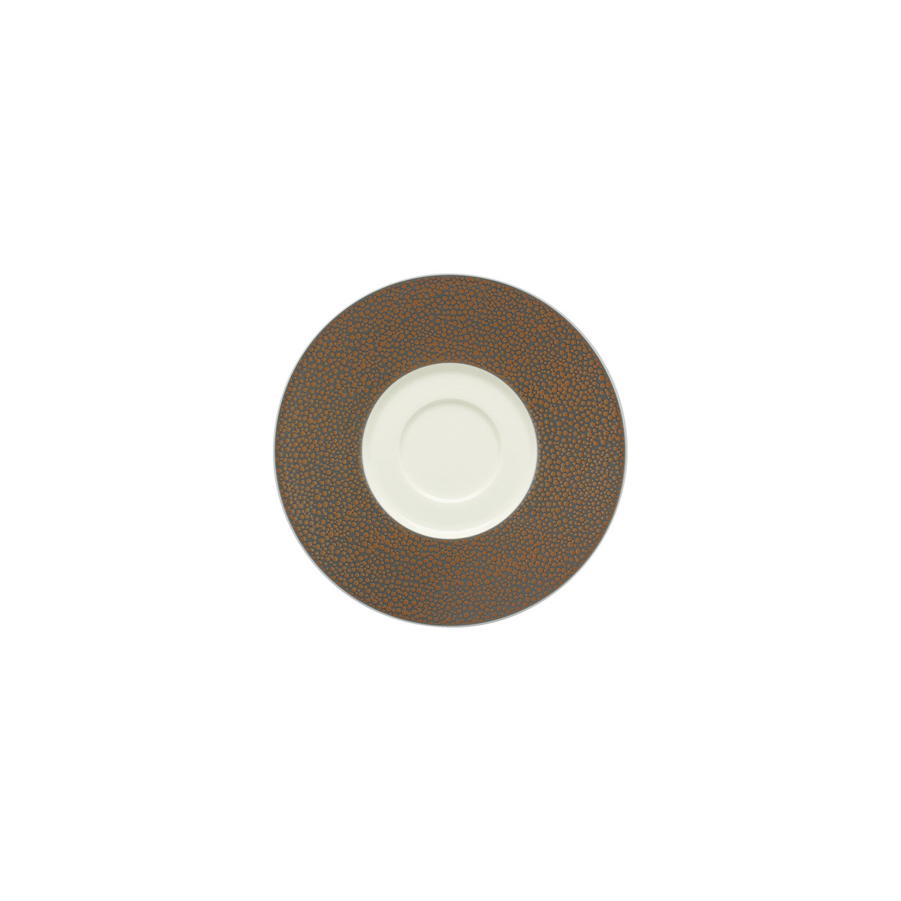 Pearls, Untertasse rund mit Doppelspiegel ø 166 mm metallic gold
